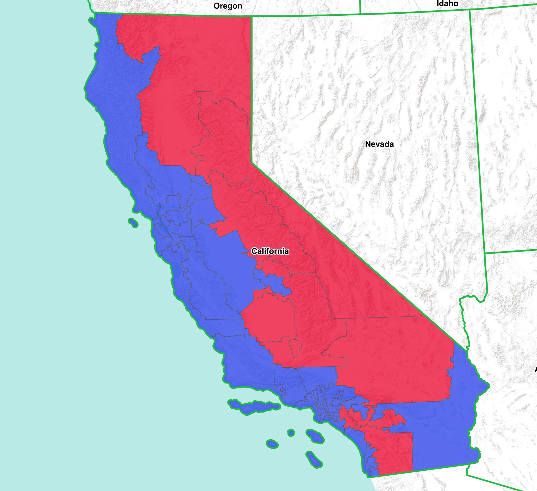 California 119th Congress Map