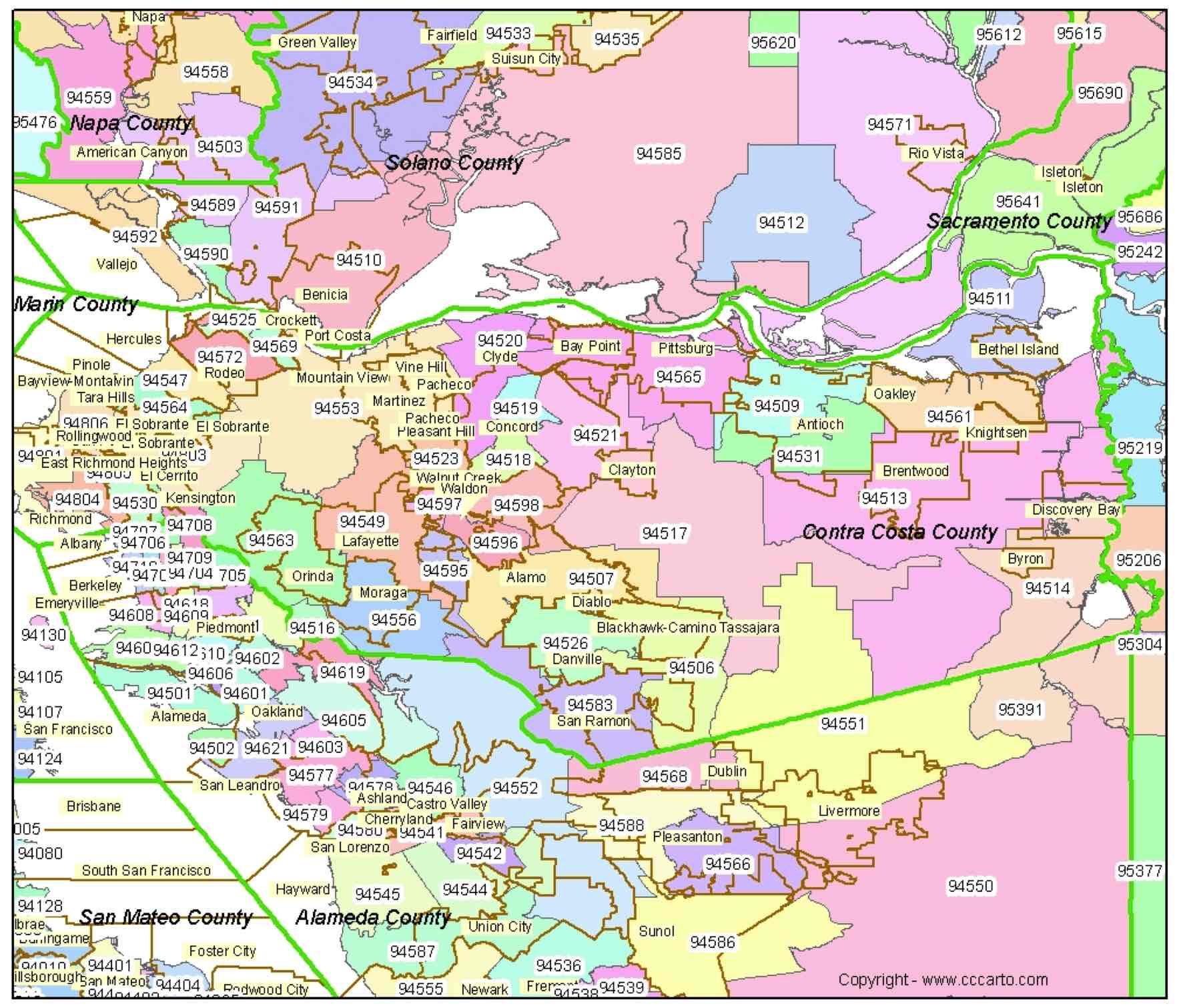 California Zip Code Map Guide Find comprehensive zip code maps