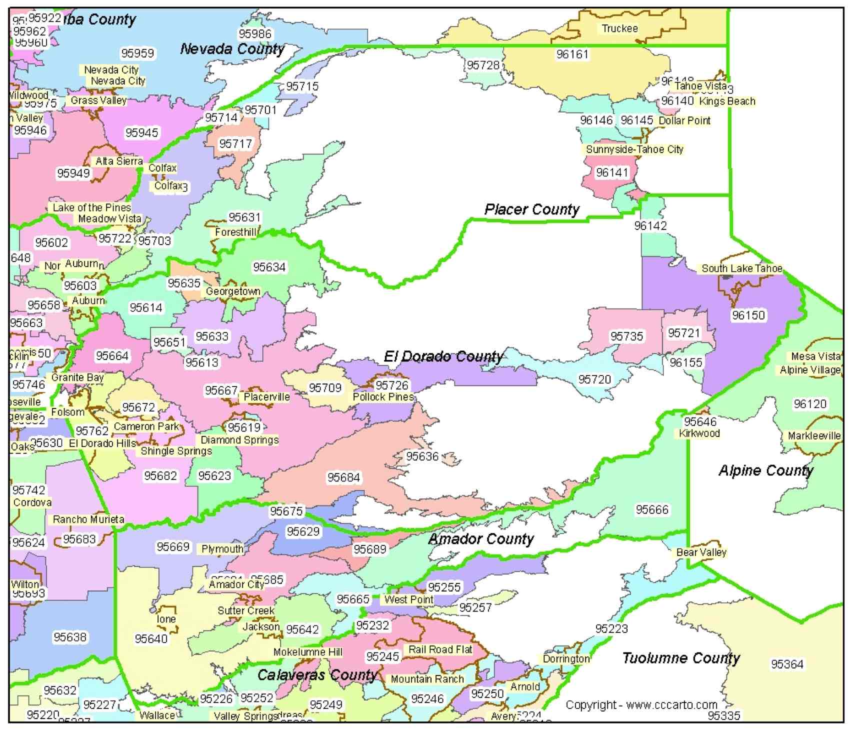 California Zip Code Map Guide Find comprehensive zip code maps