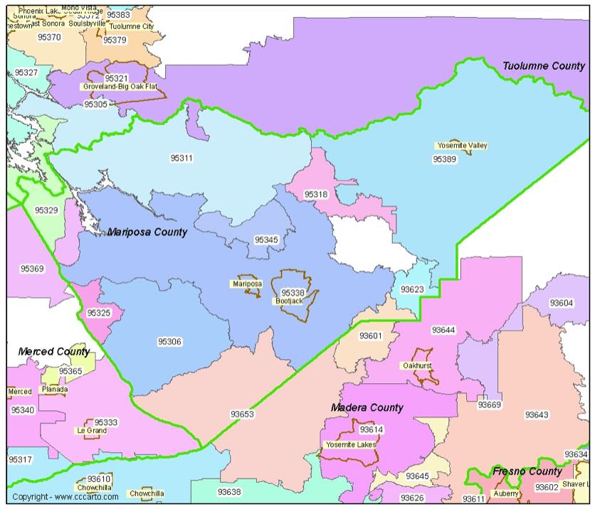 California Zip Code Map Guide Find comprehensive zip code maps