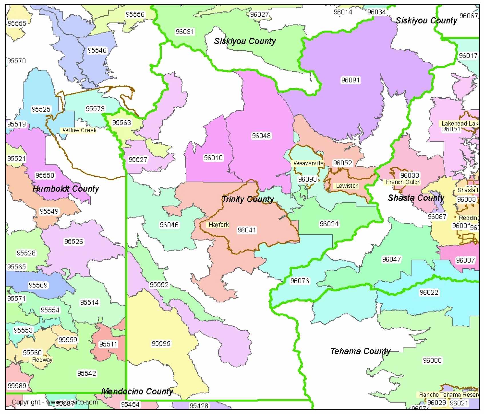 California Zip Code Map Guide Find comprehensive zip code maps