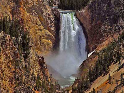Stacks Yellowstone Falls