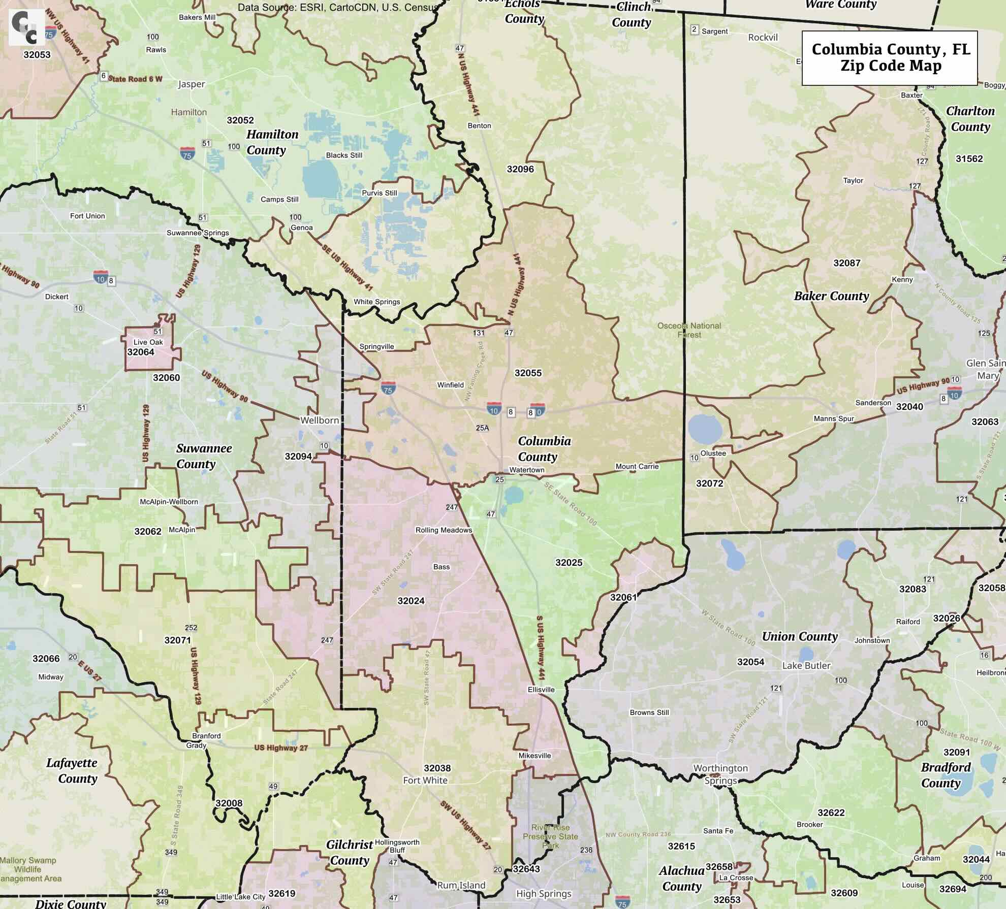 Zip Code For Lake City Fl