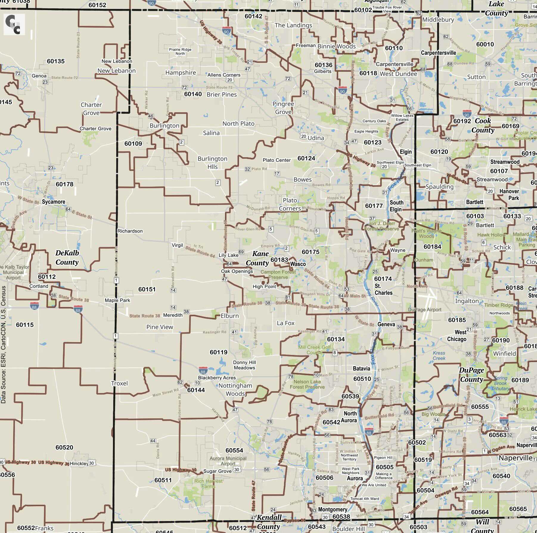 St Charles Il Zip Code