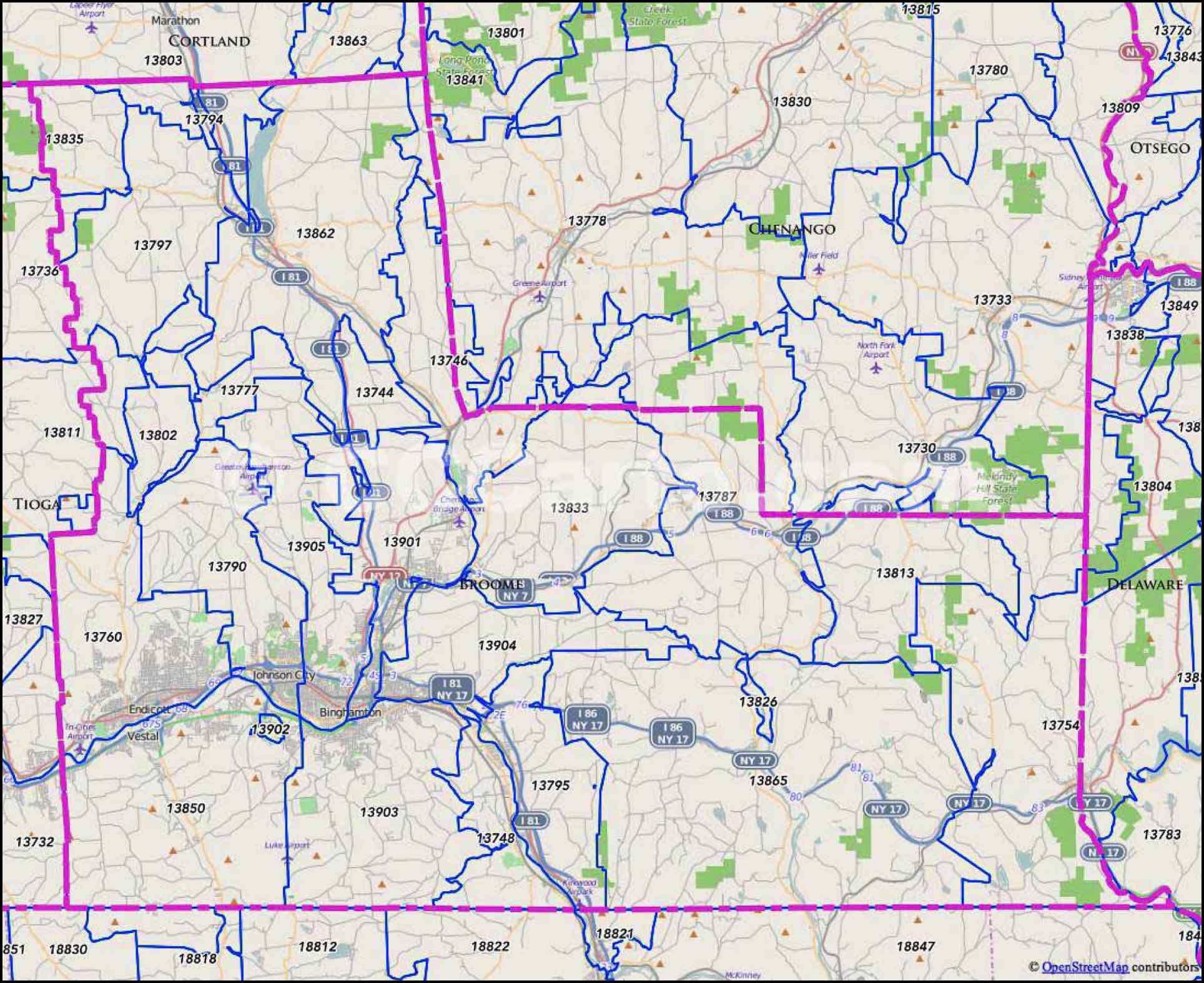 New York Zip Code Map Guide Find comprehensive zip code maps