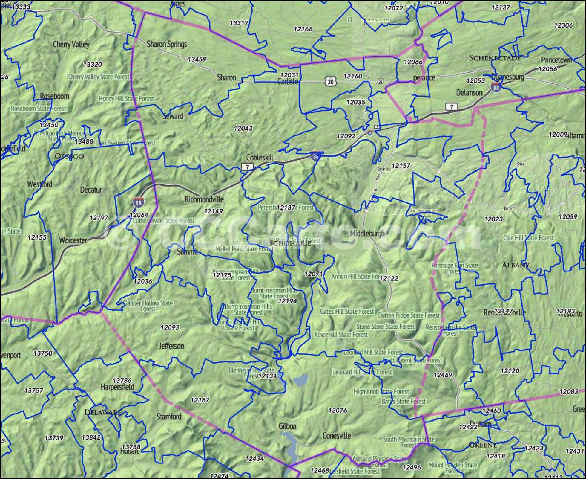 New York Zip Code Map Guide Find comprehensive zip code maps