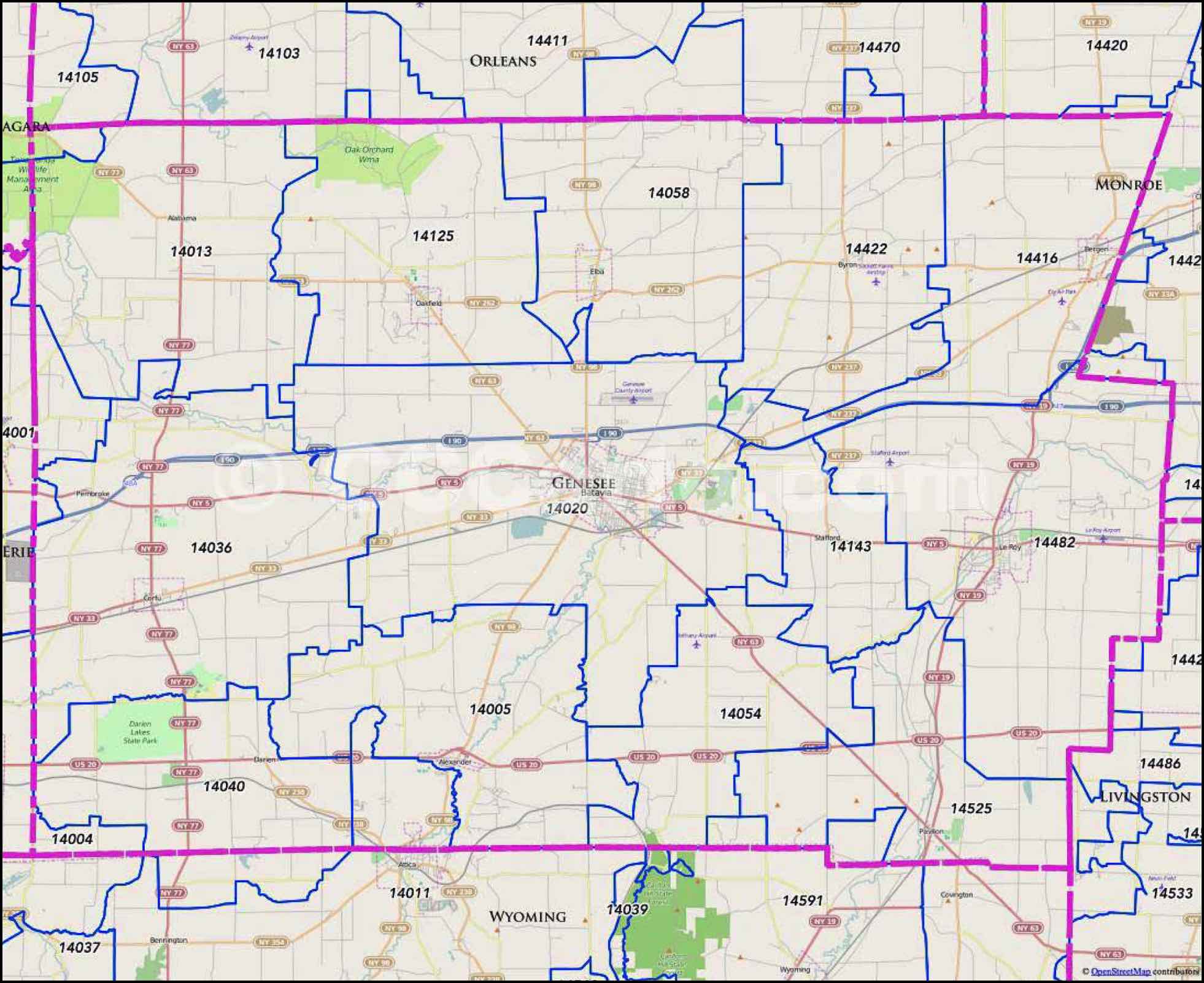 New York Zip Code Map Guide Find comprehensive zip code maps