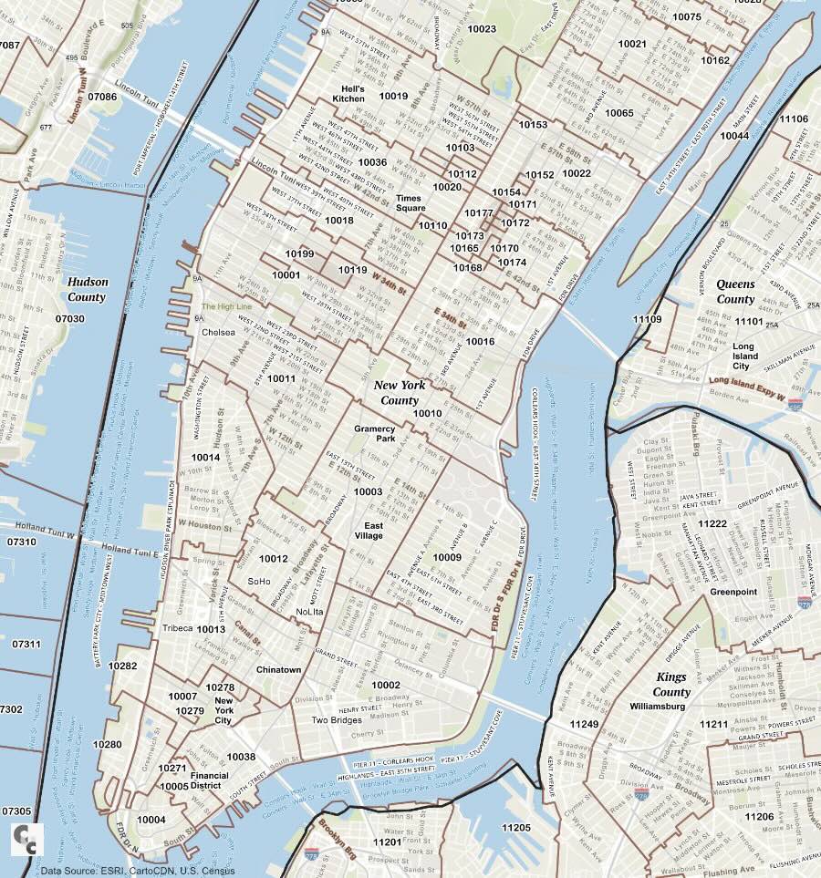 NYC Zip Code Map