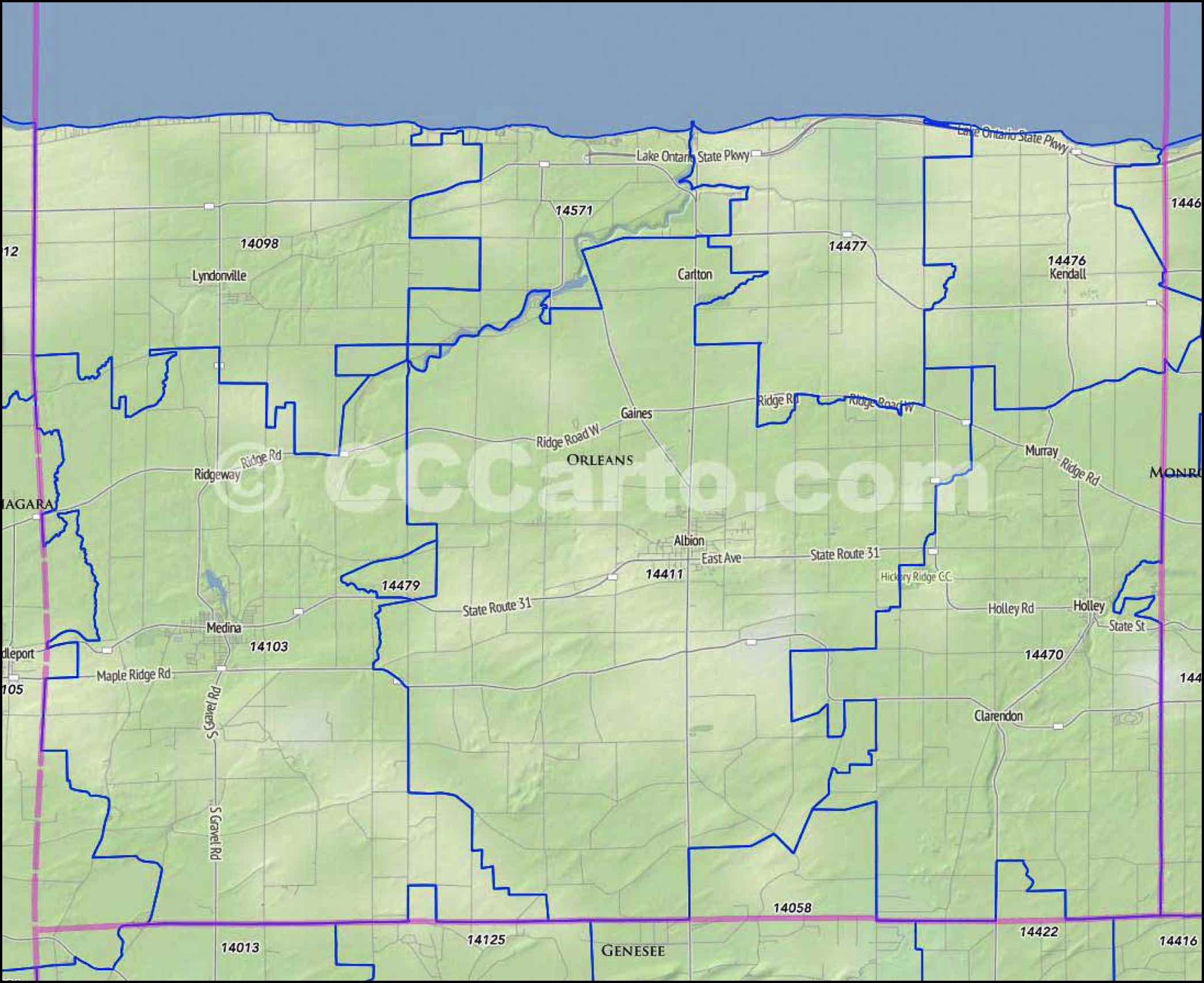 Orleans County, NY Zip Codes Medina, NY Zip Codes