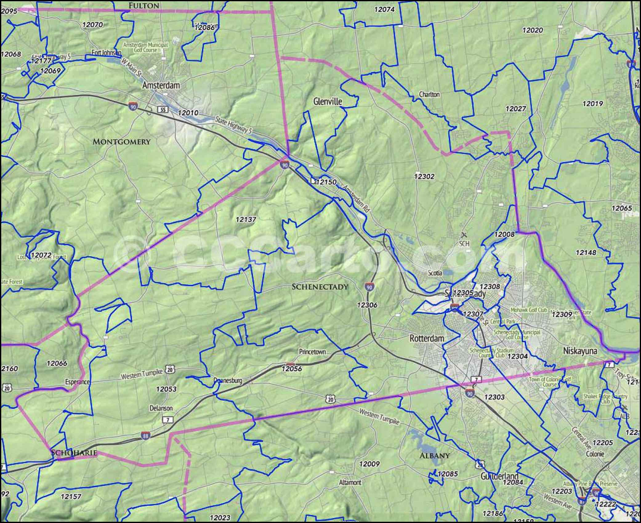 New York Zip Code Map Guide Find comprehensive zip code maps