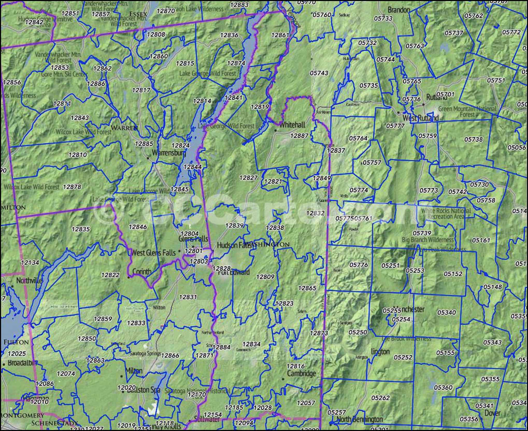 Washington County, NY Zip Codes Hudson Falls Zip Codes